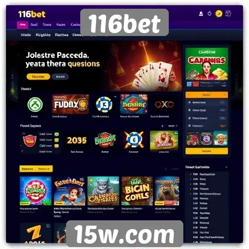 Interface do usuário do site 116bet avaliada