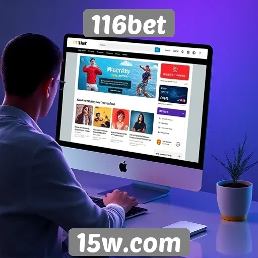 Análise da interface do usuário do site 116bet